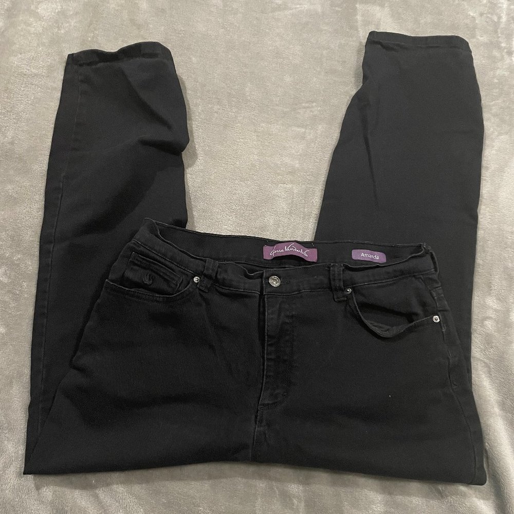 Gloria Vanderbilt Amanda Black Jeans